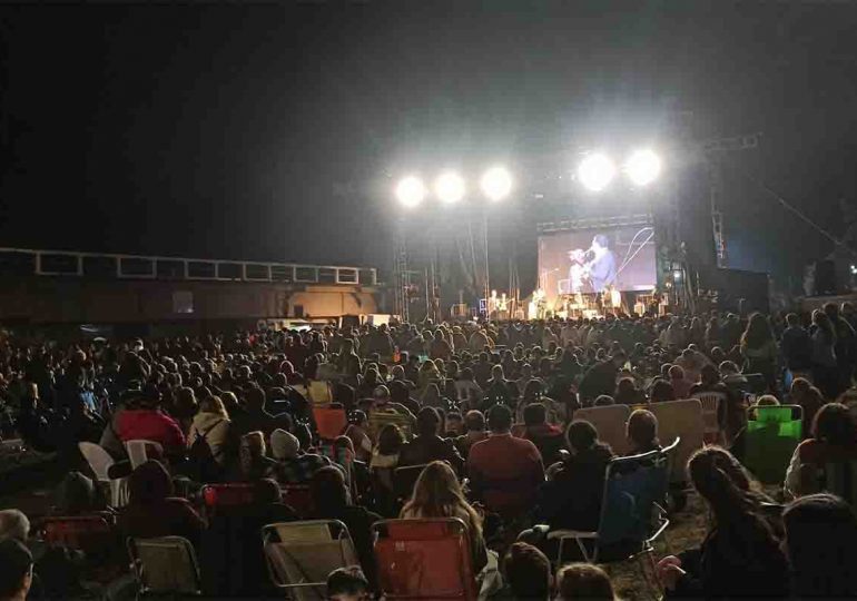 Sólo tres números se pudieron realizar ayer, en el marco del Festival del Abrazo del Solís Grande