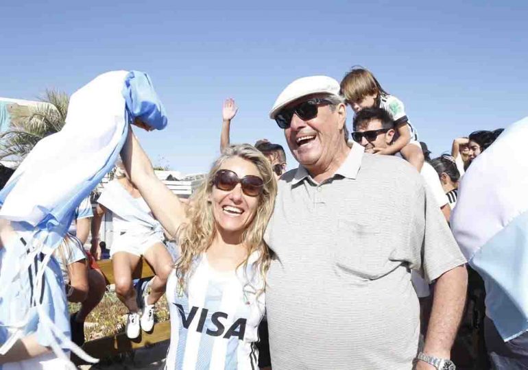 Intendente Antía festejó con hinchas argentinos triunfo de la copa del mundo