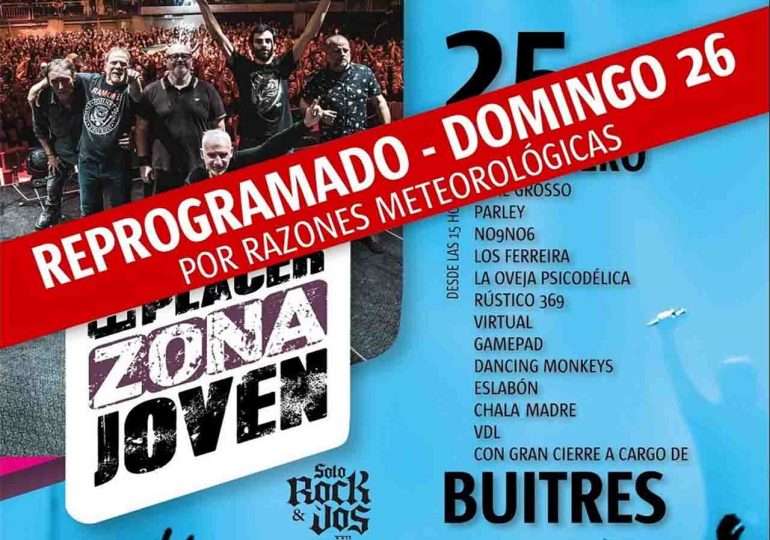 “Sólo Rock y Vos” se pospone y se realizará desde las 14 horas de este domingo 26