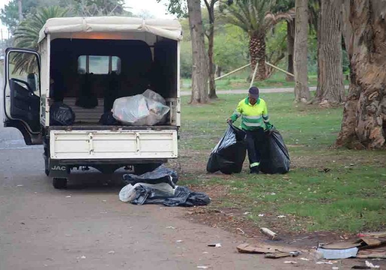 Operativo limpieza: en menos de 12 horas el Parque El Placer quedó en condiciones para el disfrute de las familias