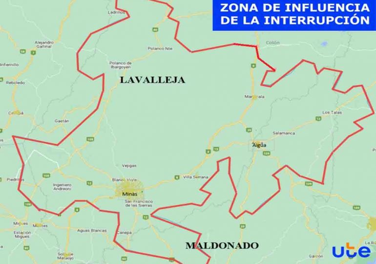 Interrupción programada del servicio eléctrico en Minas, Aiguá y zonas rurales aledañas