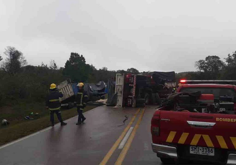 Un muerto en choque entre dos camiones cerca de Aiguá