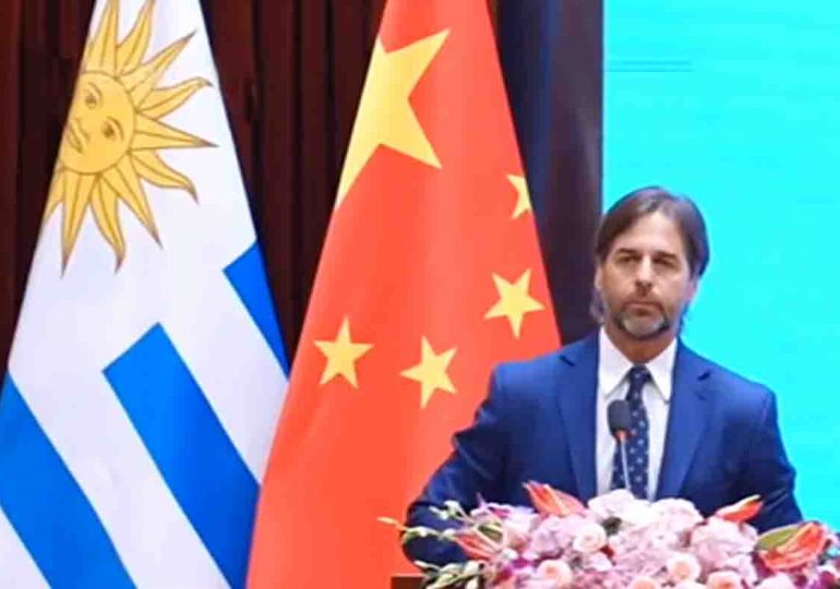 Lacalle Pou quiere dejar el TLC con China aprobado e insta al Mercosur a avanzar