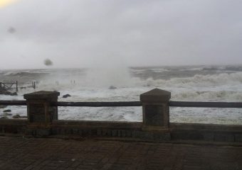 Alerta naranja por vientos de hasta 90 km/h y fuerte oleaje en Maldonado
