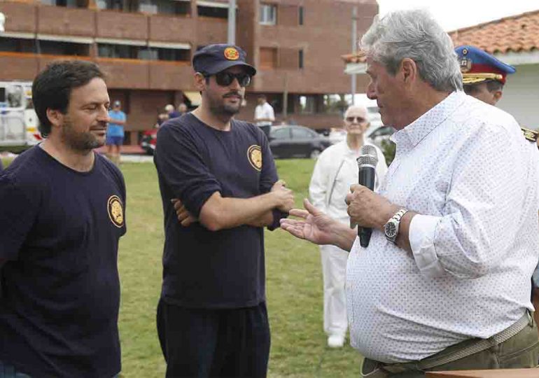 Antía destacó a los bomberos voluntarios de José Ignacio