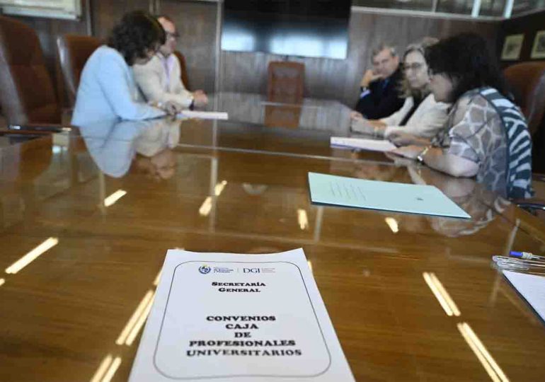 Caja de Profesionales firmó convenio histórico con DGI para mejorar las fiscalizaciones en ambos institutos