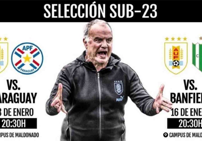 Están habilitadas las entradas para los amistosos de la Selección Uruguaya sub-23 con ticket único