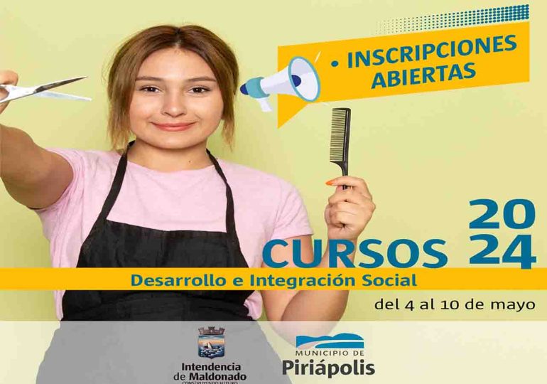 ¡Capacítate gratis! I.D.M. abre inscripciones para cursos de inserción laboral en Piriápolis