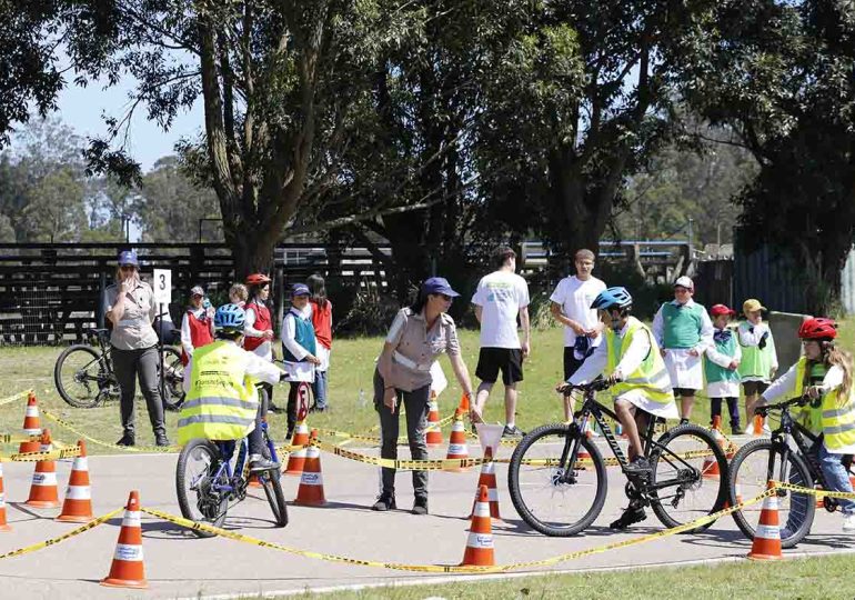 Más de 100 niños de escuelas rurales participaron del cierre de actividades del programa “Niños en Bici”