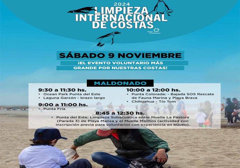 Piriápolis se suma al Día Internacional de Limpieza de Costas este sábado 9 de noviembre