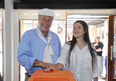 Votó Antía y señaló que la gente está tranquila porque no tiene voluntad de cambio