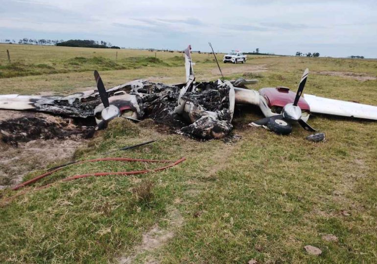 Investigan origen y causas de accidente de avión extranjero en Vergara