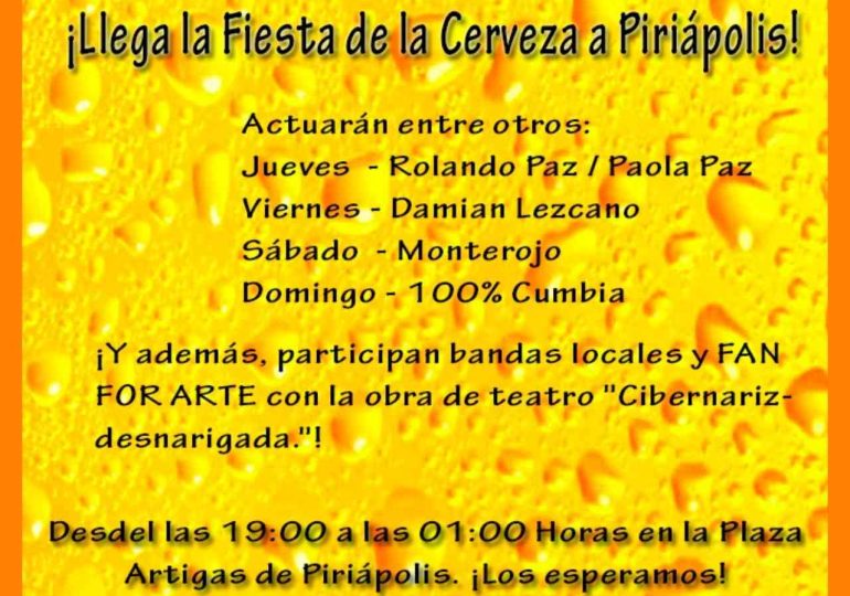 Fiesta de la Cerveza en Plaza Artigas de Piriápolis