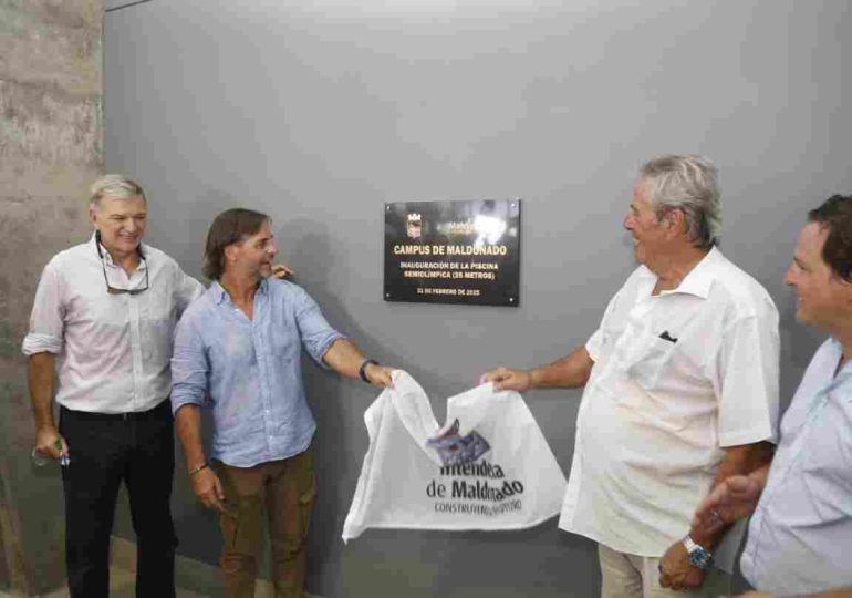 Inauguración de la nueva piscina de calentamiento en Maldonado