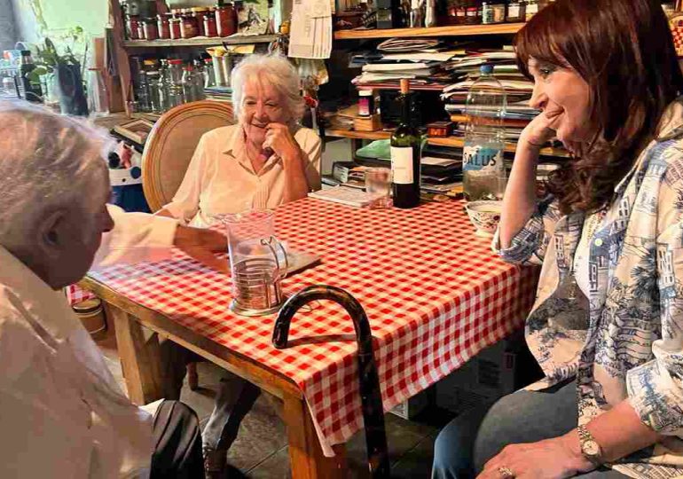 Cristina Kirchner visitó a Pepe Mujica