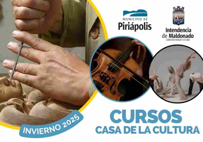 Abren inscripciones para los cursos 2025 en la Casa de la Cultura de Piriápolis