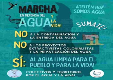 Marcha en el Día Mundial del Agua | más de 80 organizaciones se movilizan