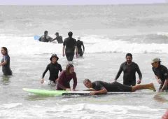 Nueva edición del surf inclusivo congregó a decenas de participantes