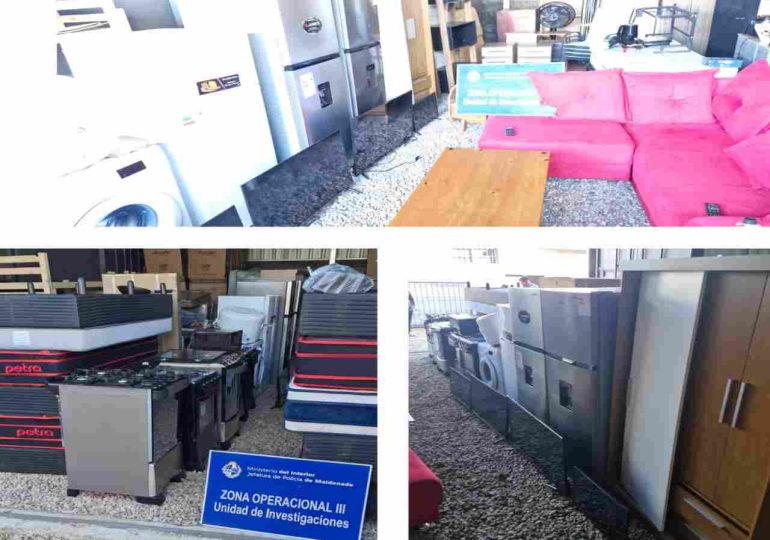 Detienen a tres personas por hurto y recuperan electrodomésticos robados