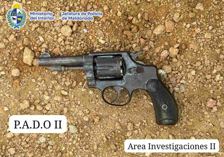 Hombre con antecedentes fue detenido con un revólver calibre 32