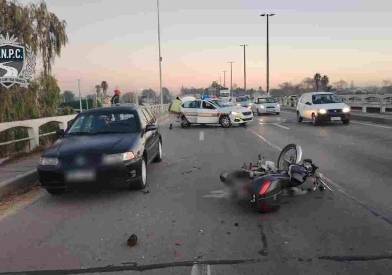 Motociclista grave tras choque en los accesos a Montevideo
