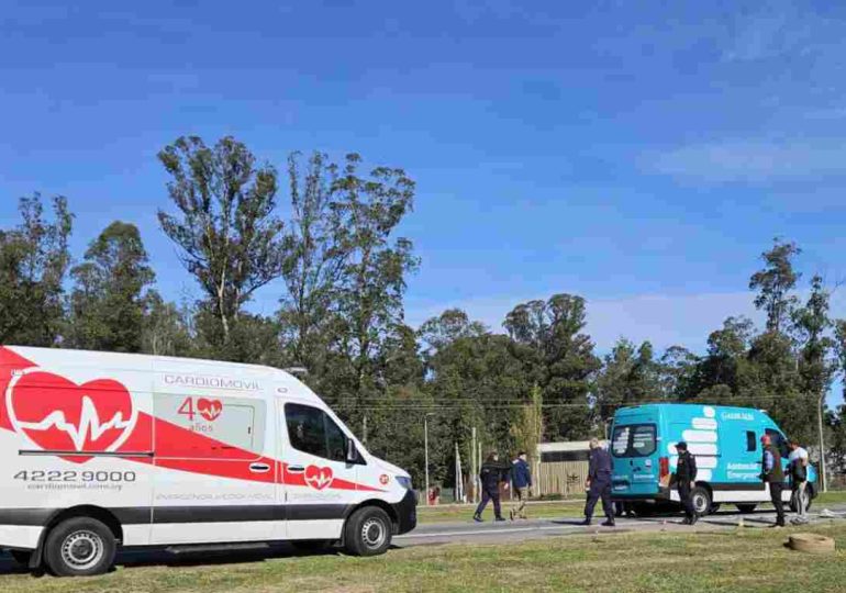Accidente en el km 111 de la Ruta Interbalnearia deja un herido grave