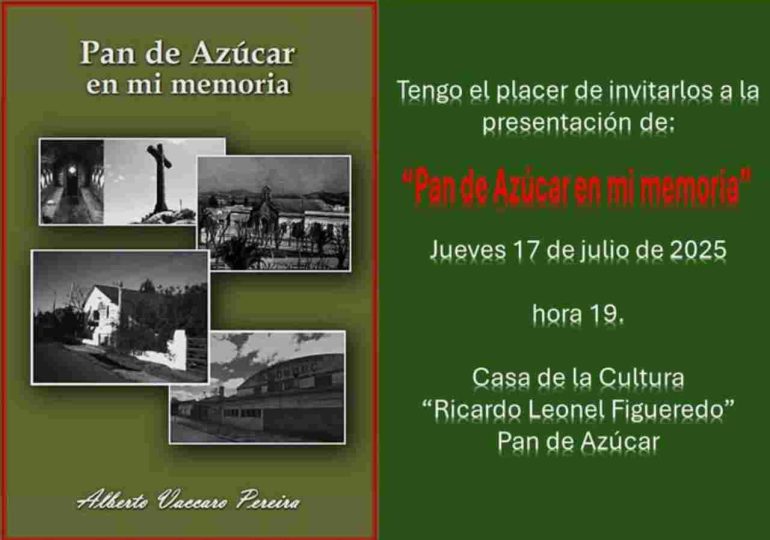 Alberto Vaccaro presenta “Pan de Azúcar en mi memoria”