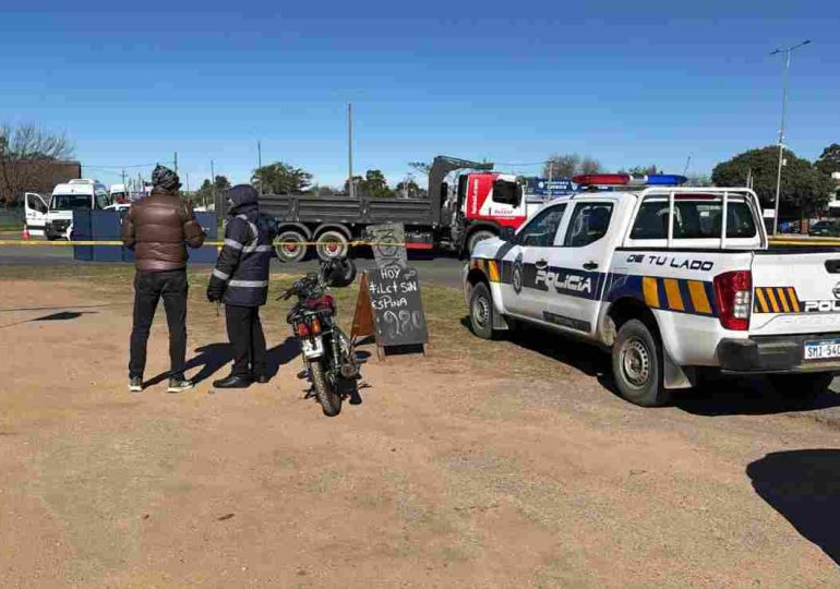 Dos adultos mayores murieron tras ser atropellados por un camión en Maldonado
