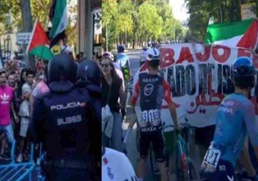Protestas propalestinas cancelan etapa final de la Vuelta a España