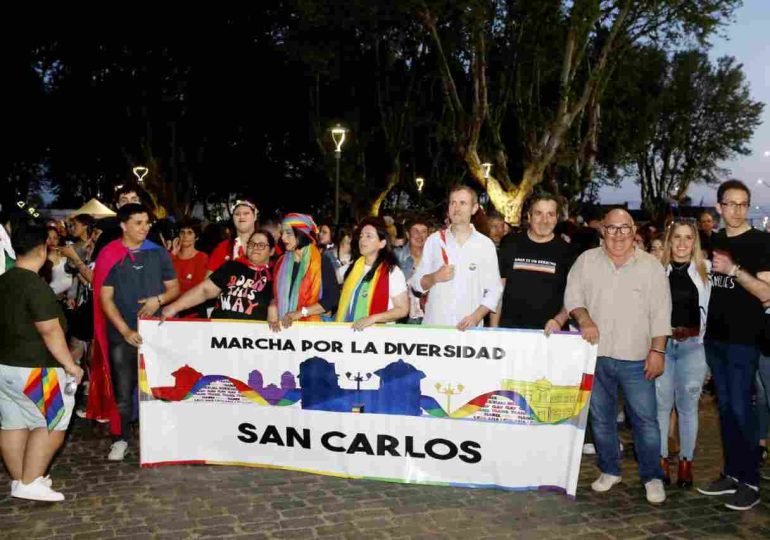 Intendente Abella participó de la quinta edición de la Marcha de la Diversidad en San Carlos