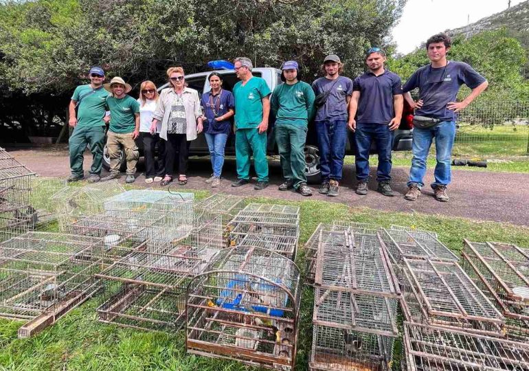ECFA recibe 54 aves incautadas en Minas tras operativo policial