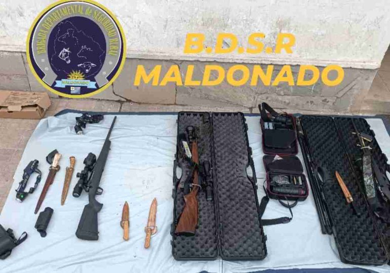 Operativo en zona rural culminó con la incautación de vehículo, armas y animales cazados ilegalmente