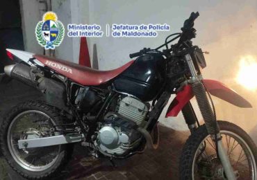 Detienen a hombre que circulaba en moto robada durante un operativo del PADO II