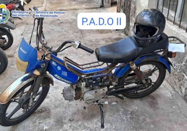 Moto recuperada y un detenido durante operativo policial en Cerro Pelado