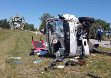 Camión se cruzó de senda y provocó colisión múltiple en Ruta 15, Rocha