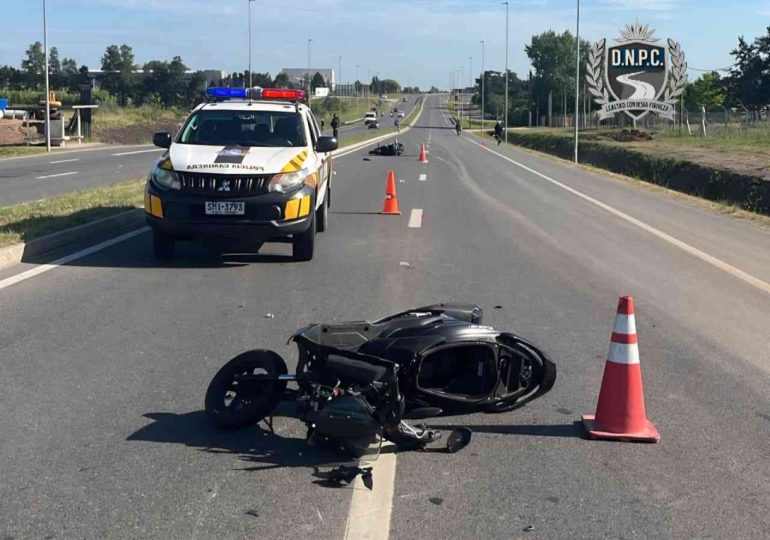 Choque entre dos motos en Ruta 101 dejó un fallecido y generó desvíos hacia Ruta 8