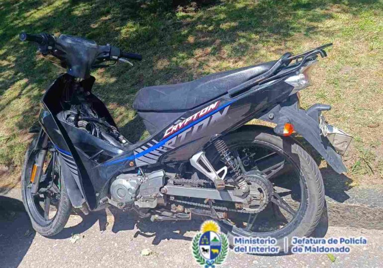 Aviso ciudadano permitió detener a un hombre y recuperar una moto robada