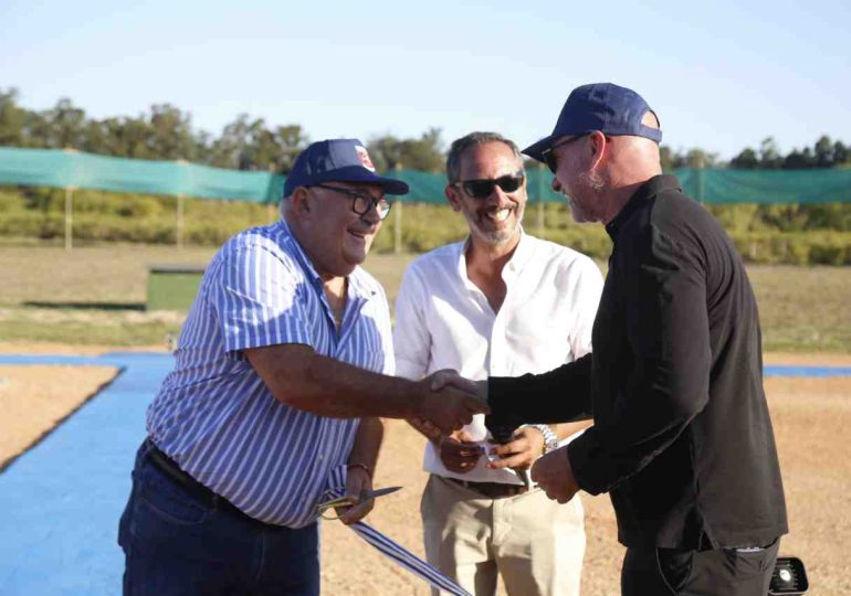 Abella inauguró dos nuevas canchas de tiro con escopeta iniciativa de emprendimiento privado