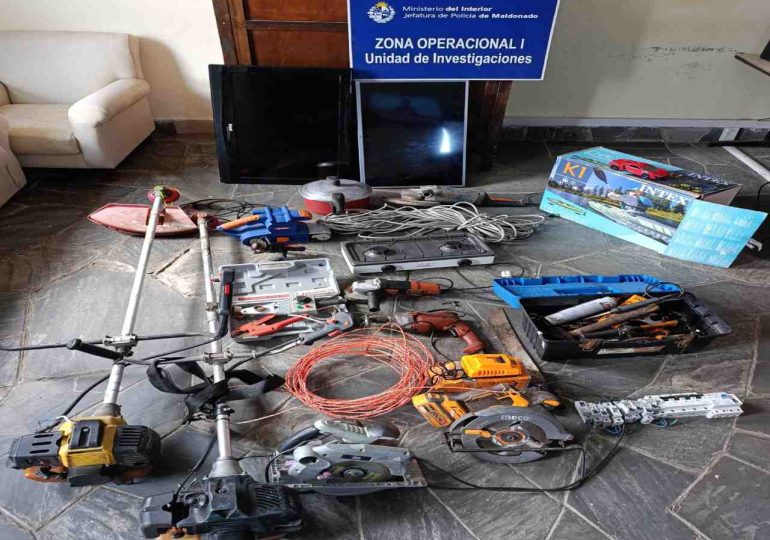 Denuncia anónima permitió recuperar objetos robados y detener a un hombre en Piriápolis