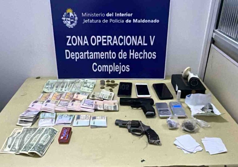 Seis detenidos en operativo antidrogas en Maldonado