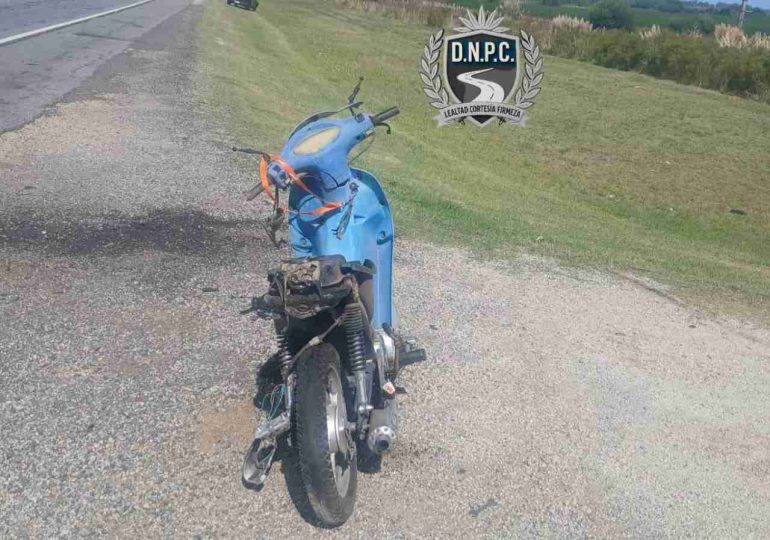 Motociclista murió en choque por alcance en Ruta 11