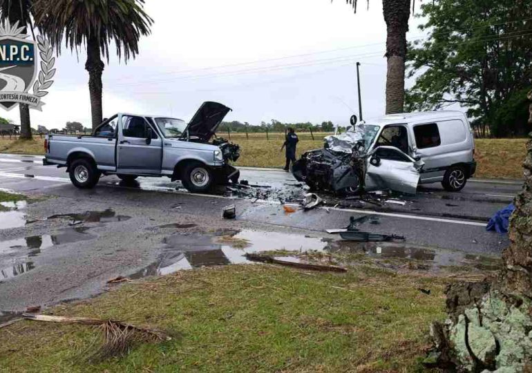 Un fallecido y tres heridos en siniestro de tránsito en Ruta 1