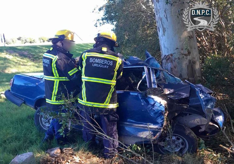 Murió un conductor tras despiste e impacto contra árboles en Ruta 12