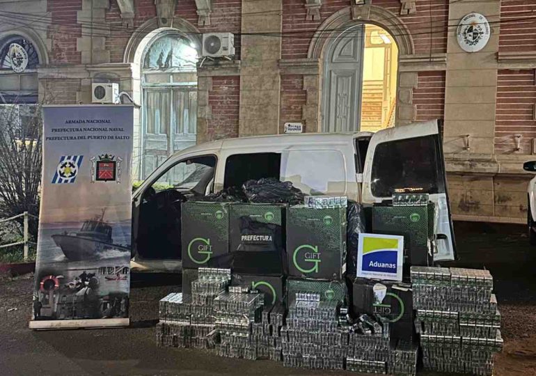 Incautan cargamento de cigarrillos valuado en más de $4 millones tras persecución en Salto