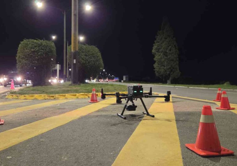 Caminera usa drones para el control del tránsito