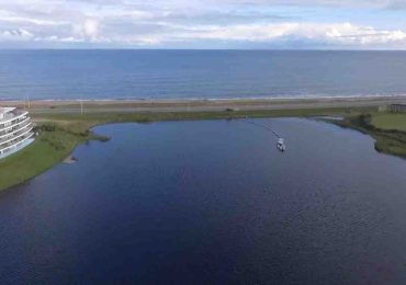 Laguna del Diario: continúan tareas para bajar el nivel del agua y avanzar en obras de Leandro Gómez