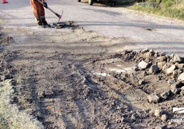Intensifican trabajos de bacheo en calles de Piriápolis