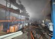 Bomberos controló incendio en depósito de baterías sobre Ruta 101 y evitó su propagación