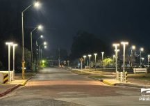 Instalaron 103 luminarias LED en distintos puntos de Piriápolis