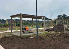 Avanzan las obras de la nueva plaza del barrio La Lechuga en Piriápolis